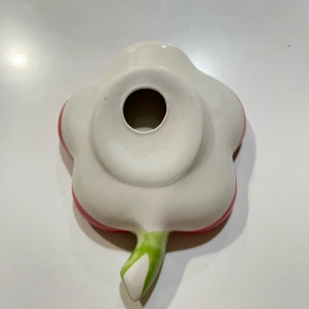 Ceramic Flower Soap Dish - Creative Red Flower‎ Design, High Quality Soap new